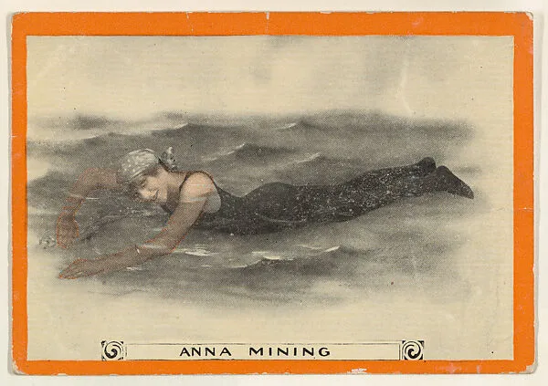 Anna Mining, No. 54, The Australian Crawl Stroke, from the Champion Women Swimmers series (T221), issued by Pan Handle Scrap — Pan Handle Scrap Company