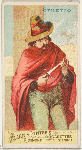 Stiletto, from the Arms of All Nations series (N3) for Allen & Ginter Cigarettes Brands
