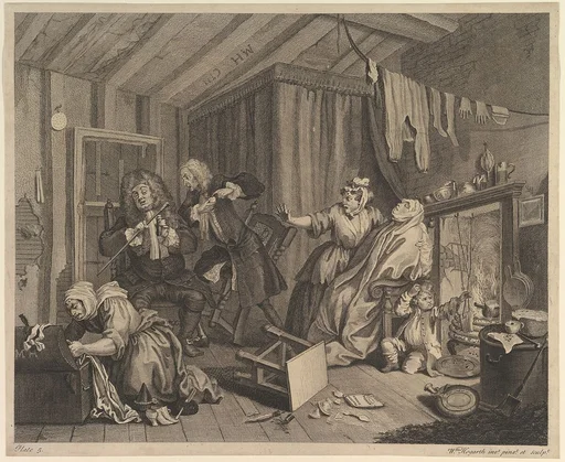A Harlot's Progress, Plate 5