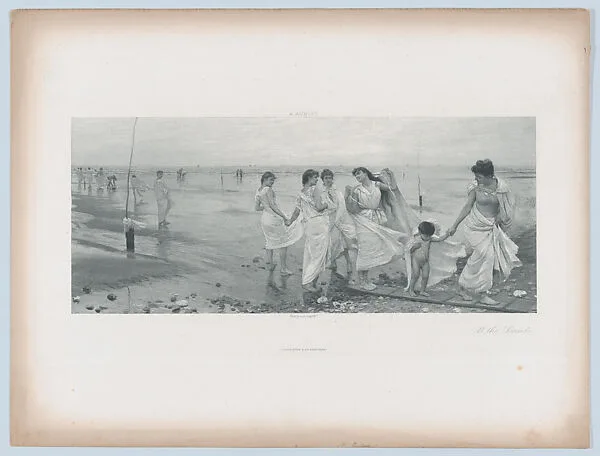 At the Seaside — Goupil & Co.|D. Appleton & Co.|Albert Aublet