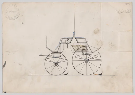 Design for 4 seat Phaeton, no top, no. 3051a