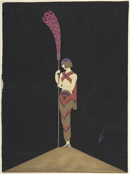 Delilah's Slave: Costume for George White's Scandals, New York, 1926 — Erté (Romain de Tirtoff)