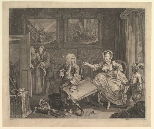 A Harlot's Progress, Plate 2