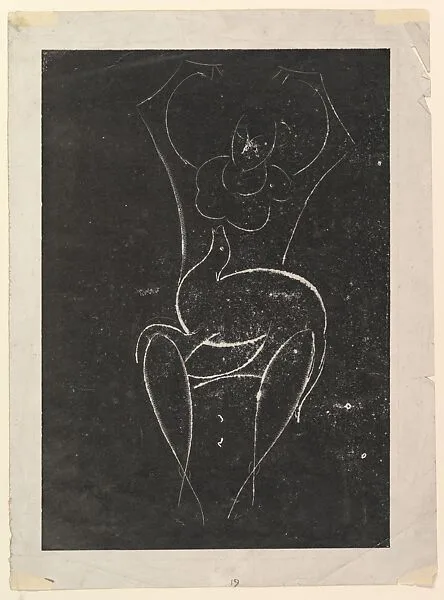 Female Figure, Seated (Seated Girl with Animal in Her Lap) — Elie Nadelman