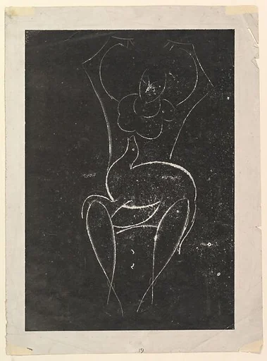 Female Figure, Seated (Seated Girl with Animal in Her Lap)