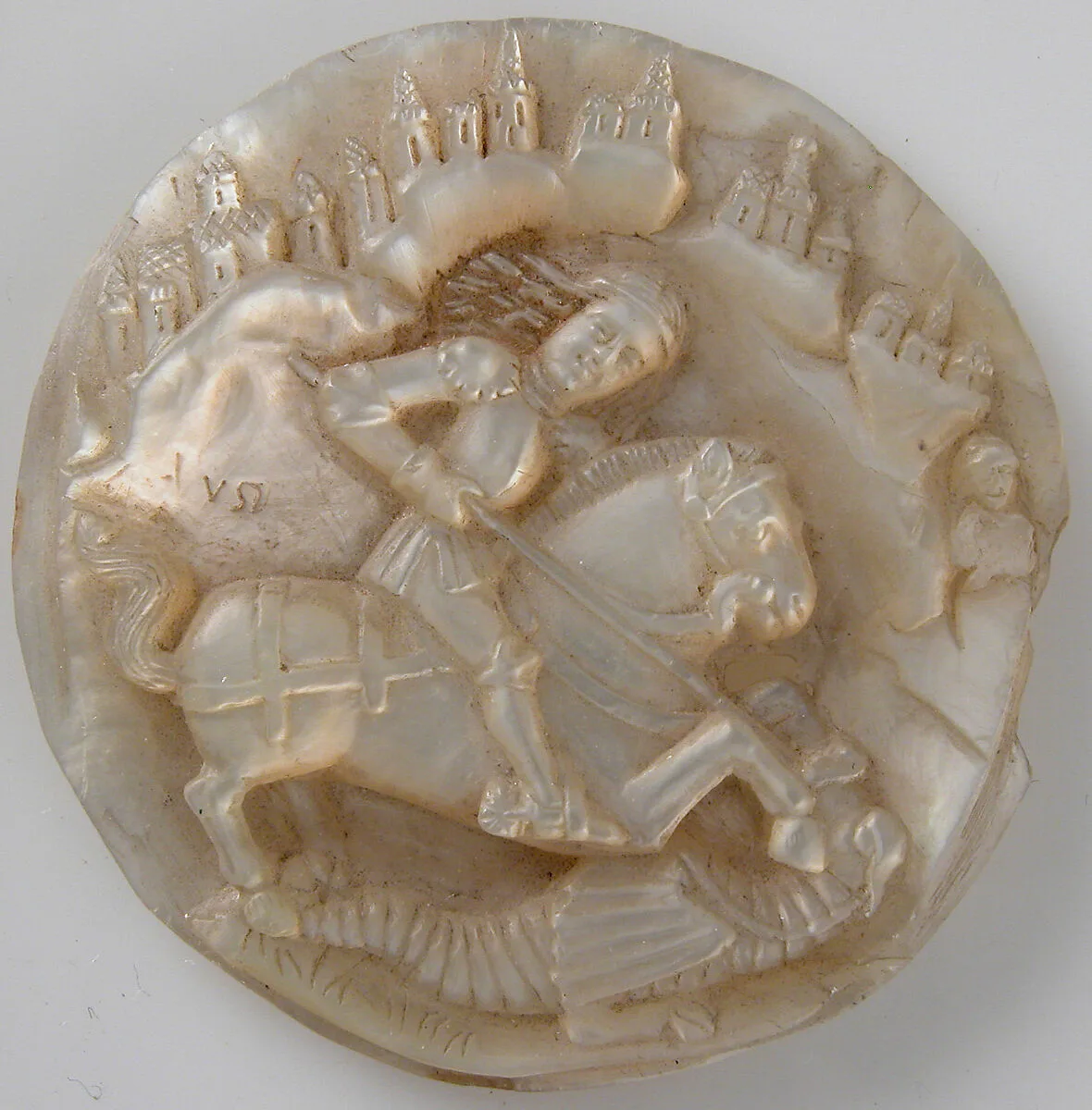 Medallion with Saint George Slaying The Dragon — Unknown