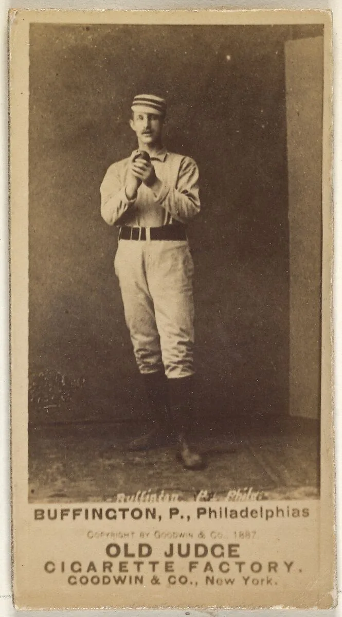 Charles G. Buffington, Center Field, Philadelphia, from the Old Judge series (N172) for Old Judge Cigarettes — Goodwin & Company