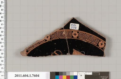 Terracotta fragment of a kylix (drinking cup)