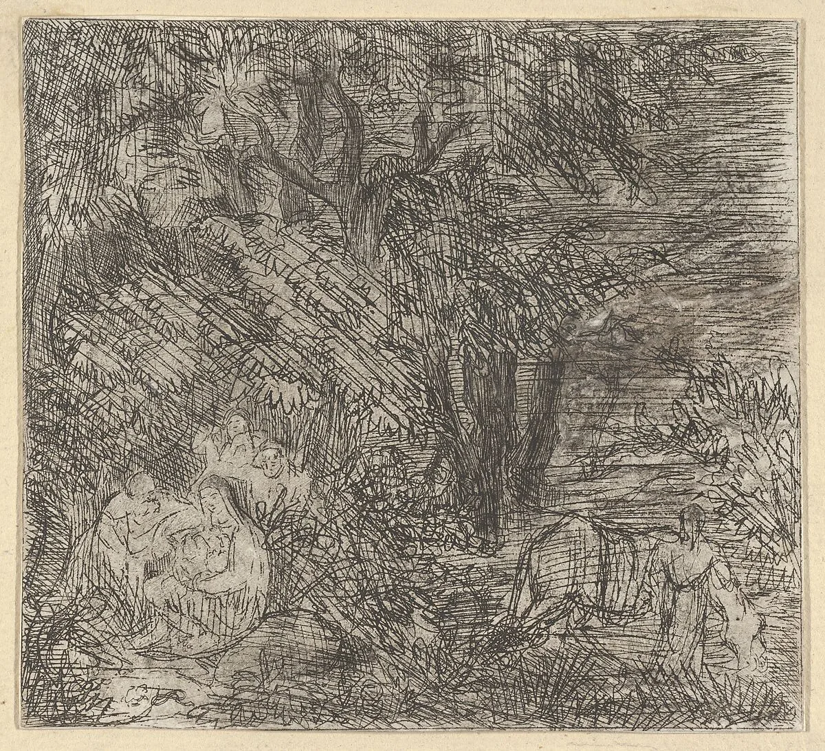 La Sainte Famille (The Holy Family) — Rodolphe Bresdin