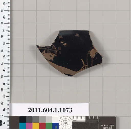 Terracotta rim fragment of a kylix (drinking cup)