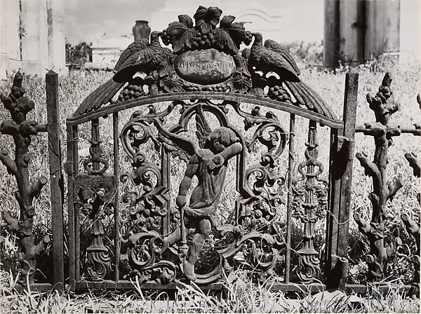 New Orleans Cemetery: Gate of the Weeping Cherub, No. 1 — Clarence John Laughlin