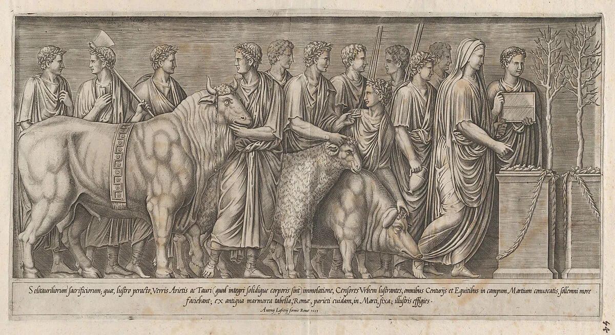 Speculum Romanae Magnificentiae: Sacrifice on the Campus Martius — Anonymous|Antonio Lafreri|Antonio Lafreri