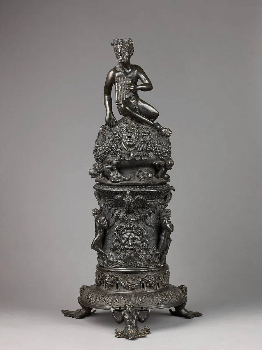 Perfume Burner Surmounted by a Satyr — Desiderio da Firenze