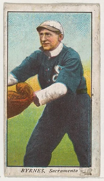 Byrnes, Sacramento, from the "Obak Baseball Players" set (T212), issued by the American Tobacco Company to promote Obak Mouthpiece Cigarettes — American Tobacco Company