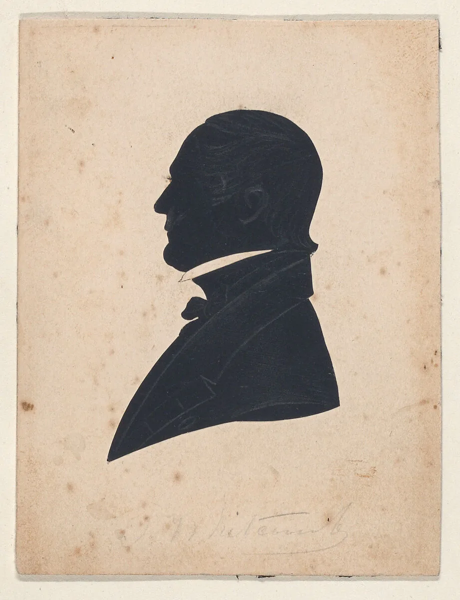 Silhouette of a woman facing right — Rufus K. Cummings