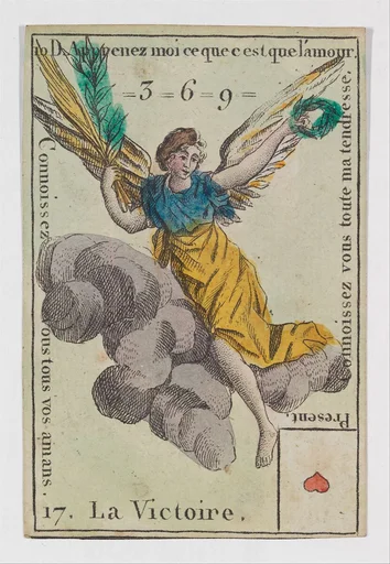 La Victoire, from the playing cards (for quartets) "Costumes des Peuples Étrangers"