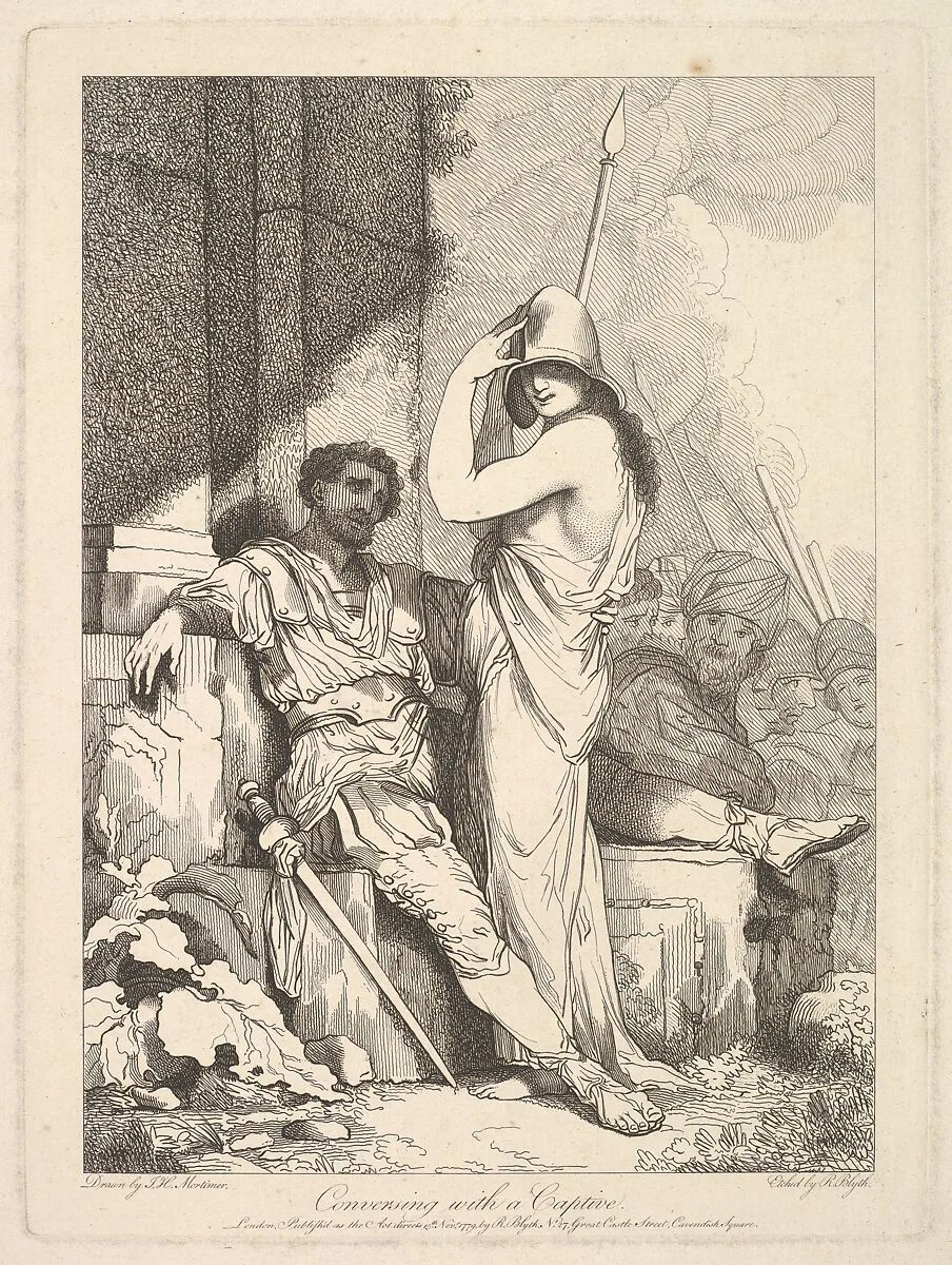Conversing with a Captive — John Hamilton Mortimer|Robert Blyth