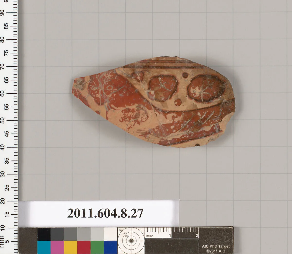 Terracotta fragment of a closed shape — Unknown