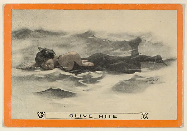 Olive Hite, No. 86, Diving While Swimming on the Surface, from the Champion Women Swimmers series (T221), issued by Pan Handle Scrap — Pan Handle Scrap Company