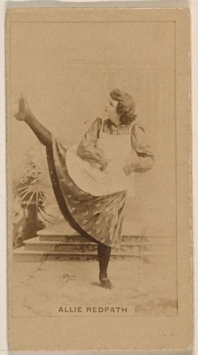 Allie Redpath, from the Actresses series (N245) issued by Kinney Brothers to promote Sweet Caporal Cigarettes — Kinney Brothers Tobacco Company