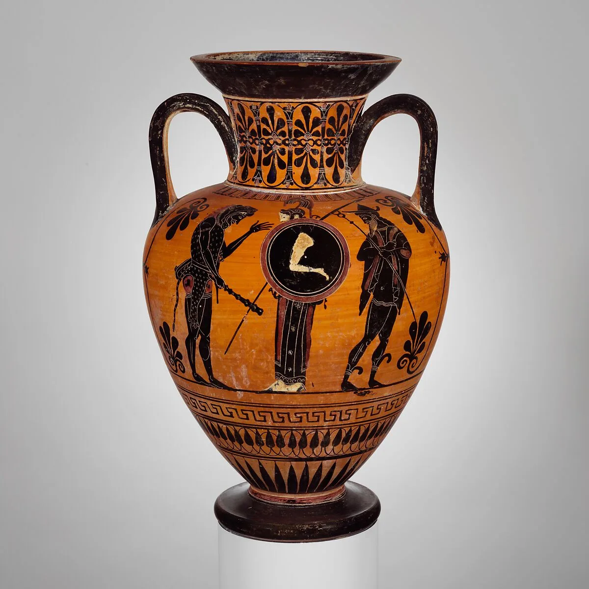 Terracotta neck-amphora (jar) — Antimenes Painter