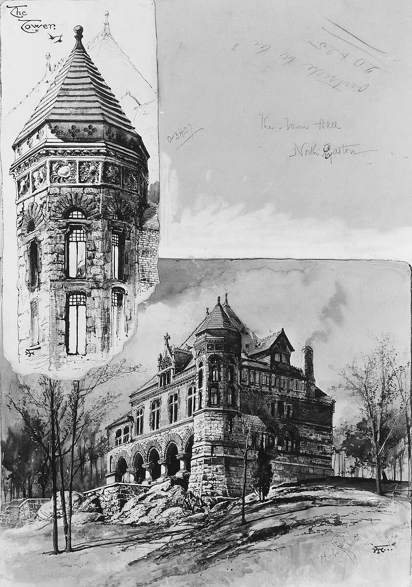 The Town Hall, North Easton, Massachusetts — Harry Fenn