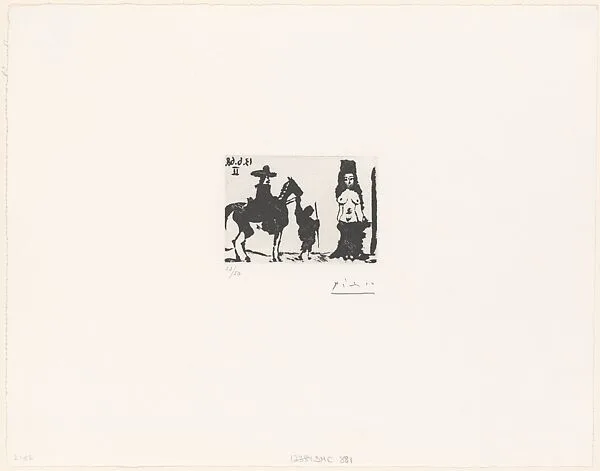 Maja and a Horseman, from 347 Suite — Aldo and Piero Crommelynck|Pablo Picasso|Galerie Louise Leiris