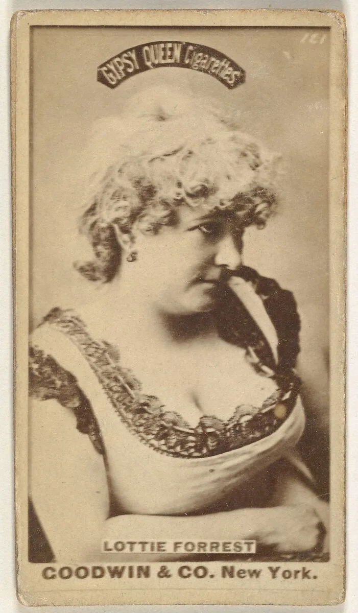 Lottie Forrest, from the Actors and Actresses series (N171) for Gypsy Queen Cigarettes — Goodwin & Company