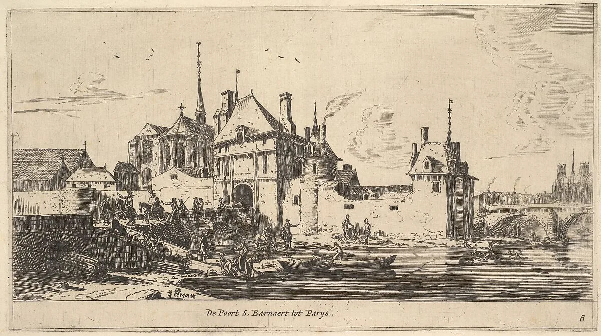 The Entrance Gate of St. Bernard in Paris — Reinier Nooms, called Zeeman