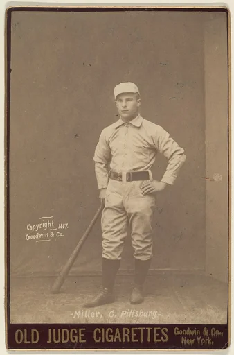Miller, Catcher, Pittsburgh, from the series Old Judge Cigarettes