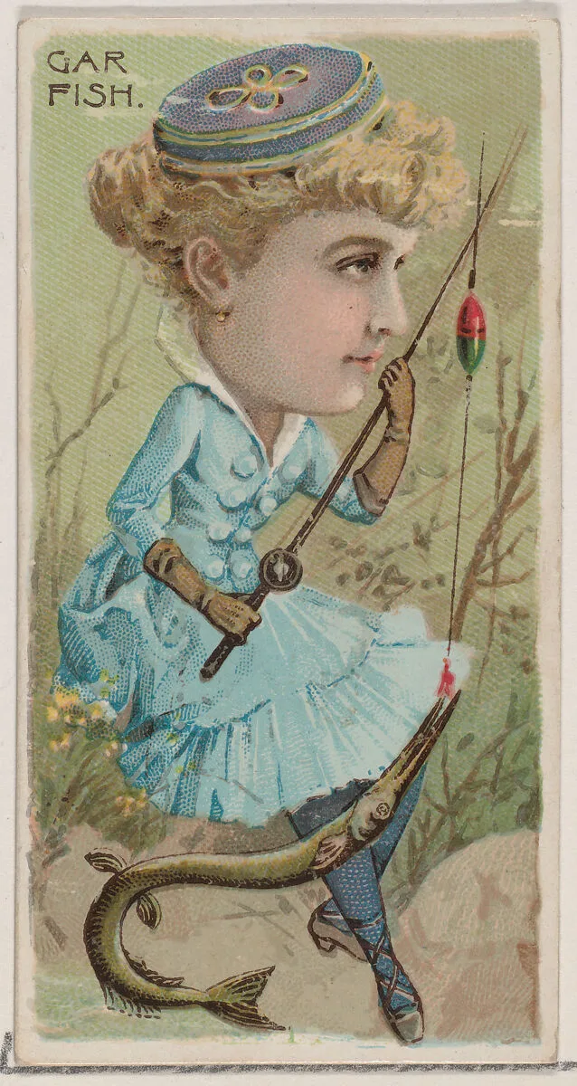 Gar Fish, from the series Fishers and Fish (N74) for Duke brand cigarettes — W. Duke, Sons & Co.|Knapp & Company