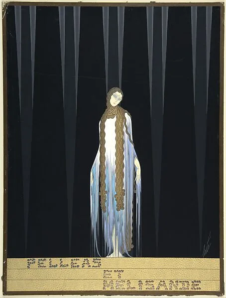 Costume Design for "Pelleas et Melisande," Metropolitan Opera, New York — Erté (Romain de Tirtoff)