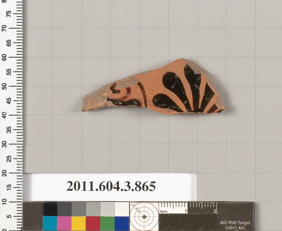 Terracotta fragment of a lekythos (oil flask) — Unknown