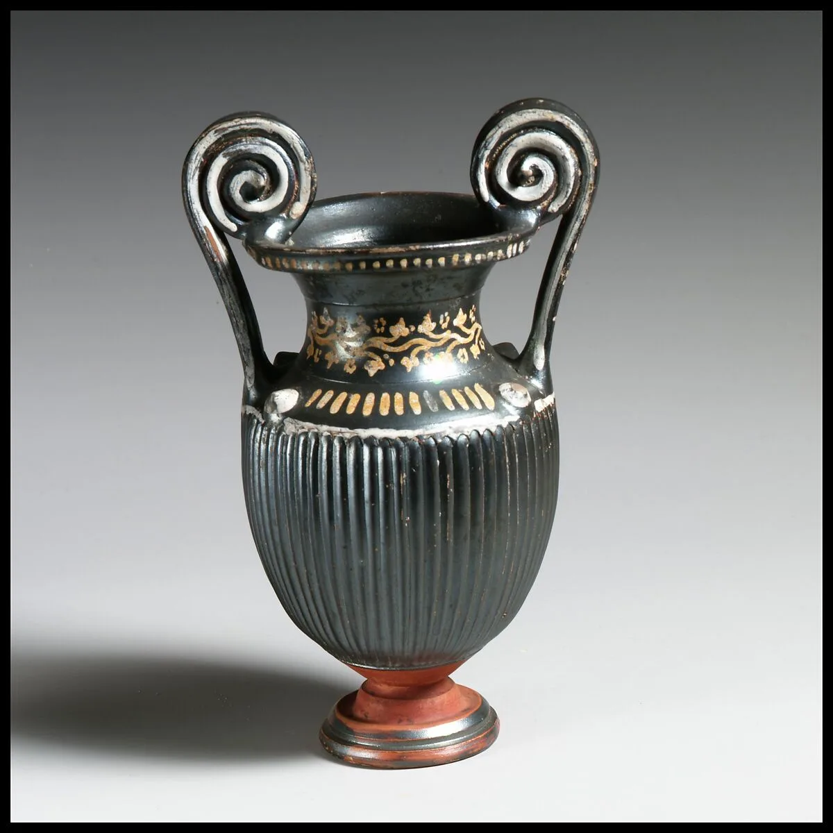 Terracotta miniature volute-krater (mixing bowl) — Unknown