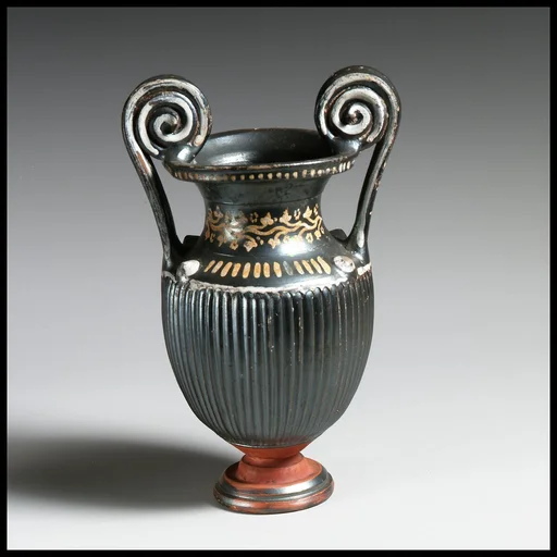 Terracotta miniature volute-krater (mixing bowl)