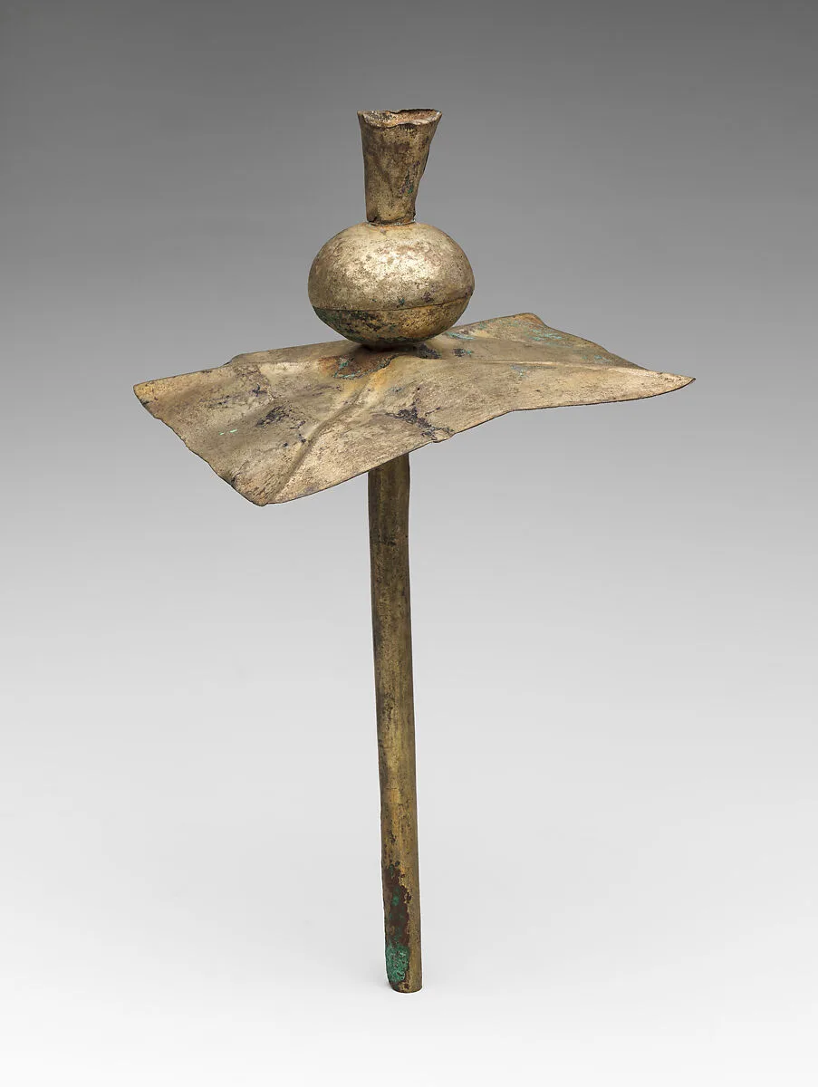 Hammered Silver Miniature Scepter (?) — Unknown