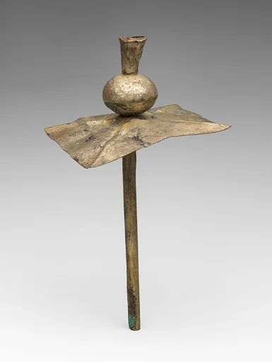 Hammered Silver Miniature Scepter (?)