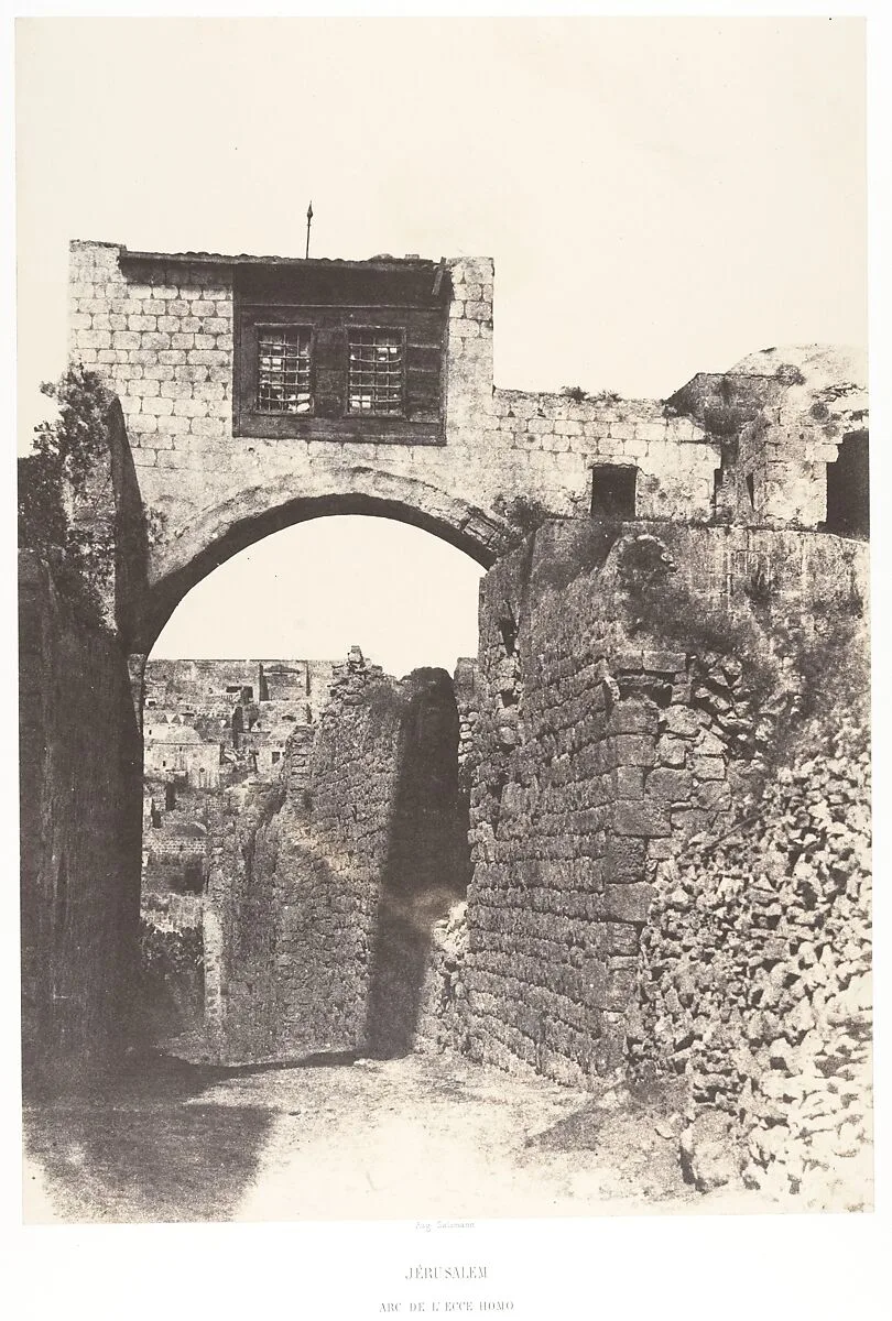 Jérusalem, Arc de l'Ecce-Homo — Auguste Salzmann|Imprimerie photographique de Blanquart-Évrard, à Lille