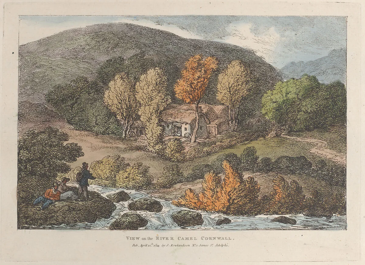 View on the River Camel, Cornwall — Thomas Rowlandson