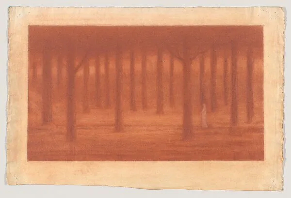 Lone Figure in a Forest — Herbert E. Crowley