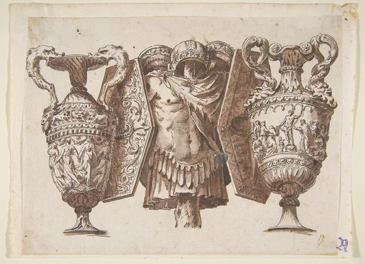 Trophy with Two Vases and a Cuirass