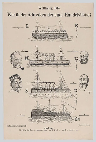 Wer ist der Schrecken der engl. Handelsflotte? — M. Herzog & Company