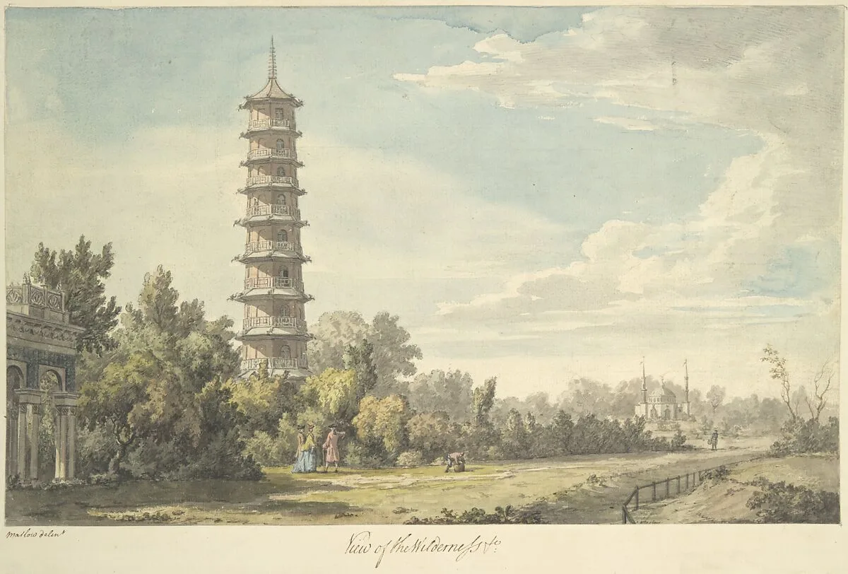 View of the Wilderness at Kew — Sir William Chambers|William Marlow