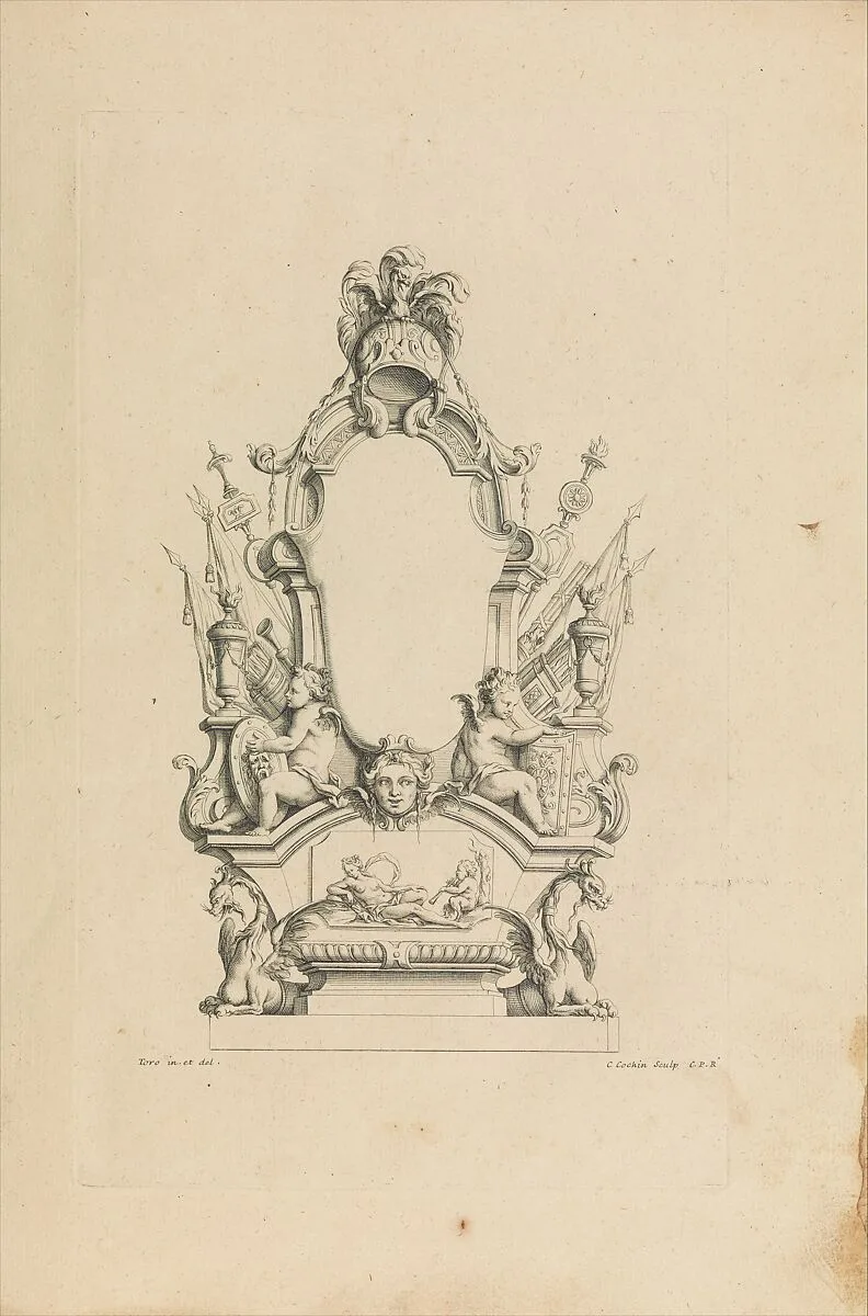 Cartouches Nouvellement Inventez par J.B. Toro — Jean Bernard Toro|Charles Nicolas Cochin I|Jacques-Nicolas Le Pas Dubuisson