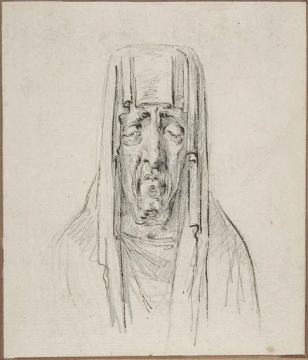 Male Head in a Hood