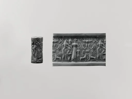 Cylinder seal and modern impression: demons and animals
