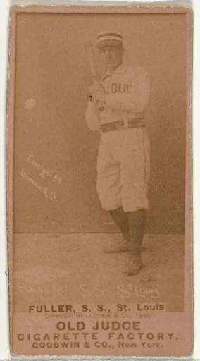 William Benjamin "Shorty" Fuller, Shortstop, St. Louis Browns, from the Old Judge series (N172) for Old Judge Cigarettes