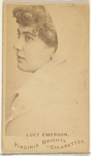 Lucy Emerson, from the Actors and Actresses series (N45, Type 1) for Virginia Brights Cigarettes