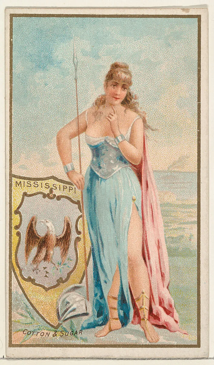 Mississippi, from the Industries of States series (N117) issued by Duke Sons & Co. to promote Honest Long Cut Tobacco — W. Duke, Sons & Co.