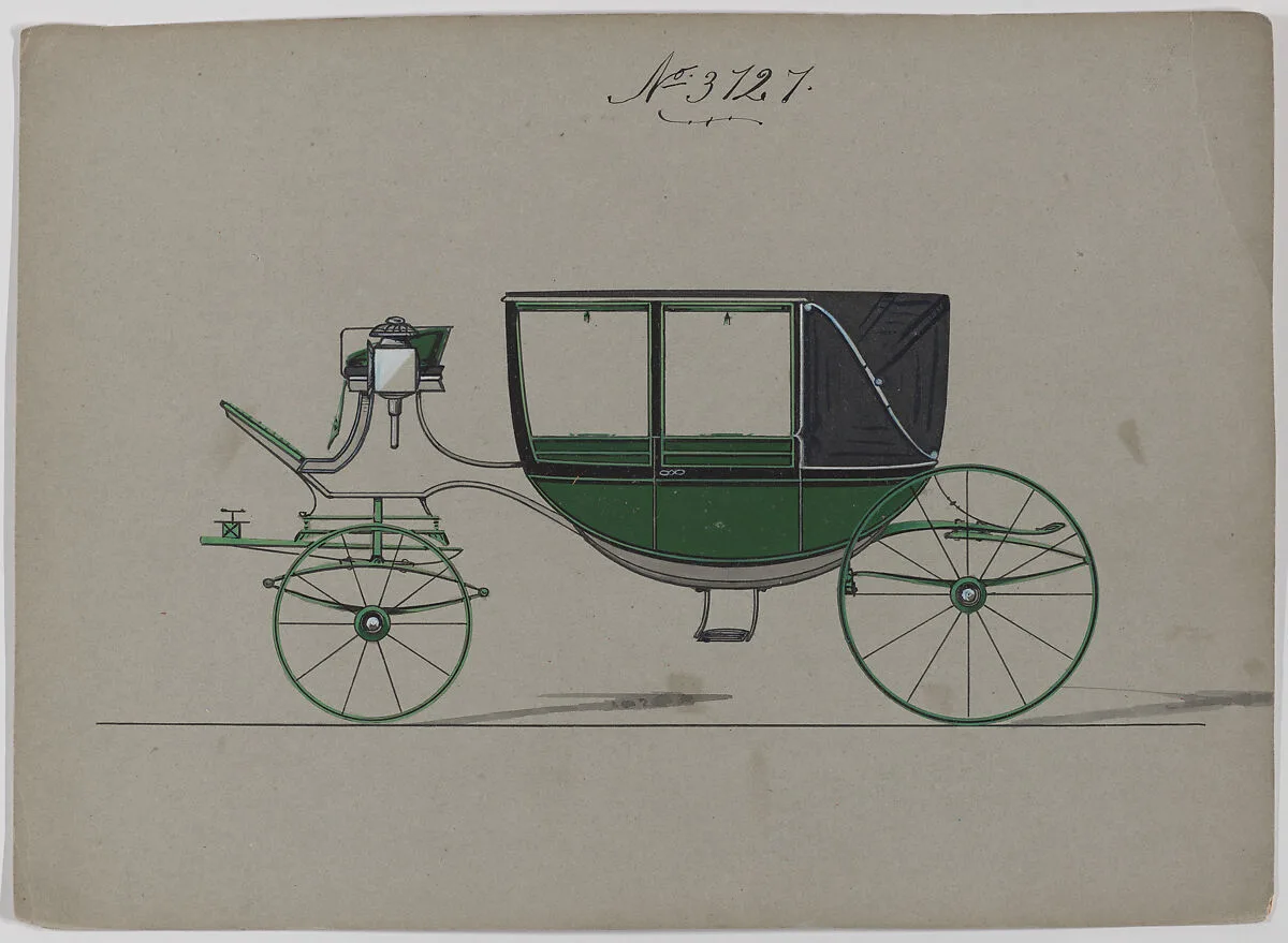 Design for Landau, No. 3727 — Brewster & Co.